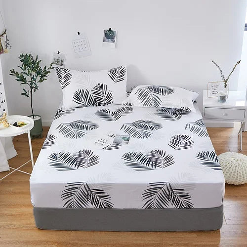 1 piece of bed sheet for bedroom 100%Polyeste Elastic Band Around bedding Fitted Sheet Only (excluding pillowcases) TAVEN System LLC
