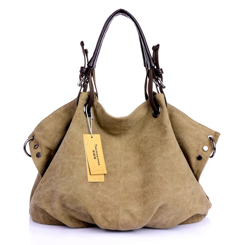 Women Canvas Crossbody Tote Bag Fashion Shoulder Handbag TAVEN System LLC