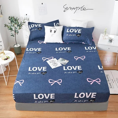 1 piece of bed sheet for bedroom 100%Polyeste Elastic Band Around bedding Fitted Sheet Only (excluding pillowcases) TAVEN System LLC
