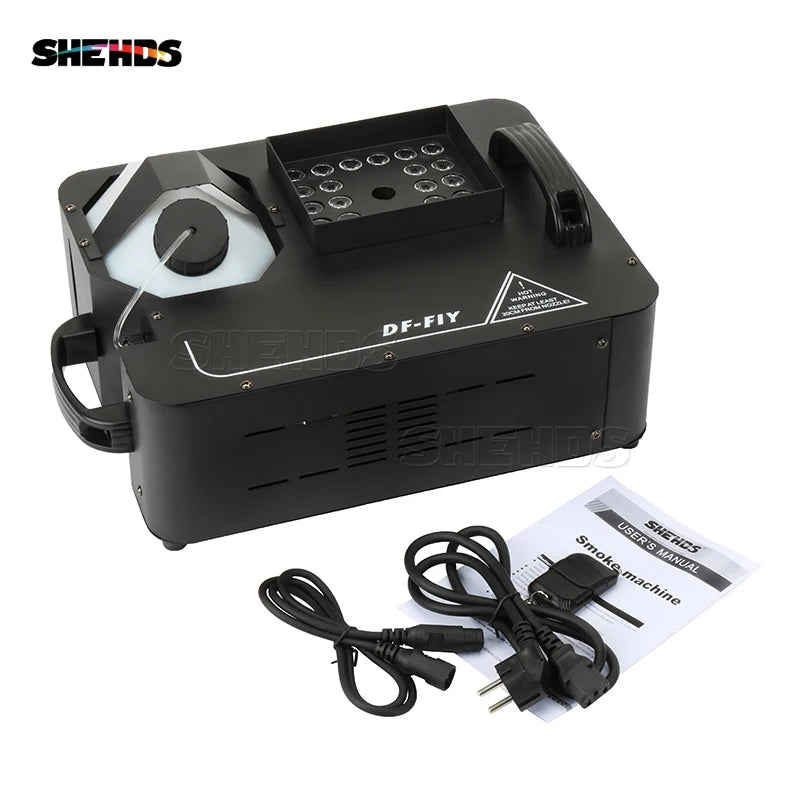SHEHDS LED 24x9W RGB Somke Machine 1500W Smoke Machine Special effects equipment for KTV Party Wedding Concert TAVEN System LLC