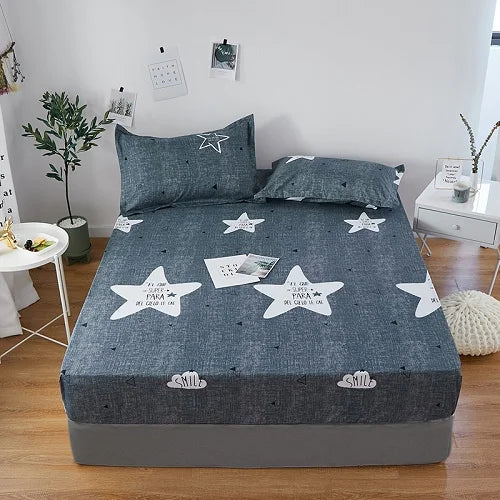 1 piece of bed sheet for bedroom 100%Polyeste Elastic Band Around bedding Fitted Sheet Only (excluding pillowcases) TAVEN System LLC