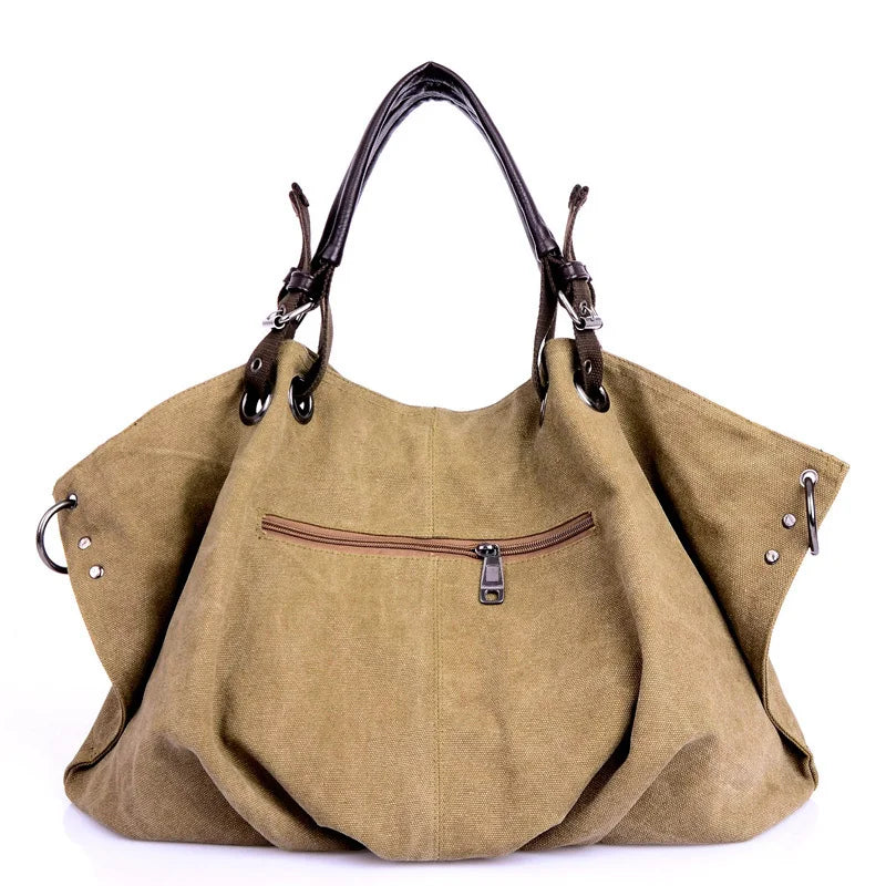 Women Canvas Crossbody Tote Bag Fashion Shoulder Handbag TAVEN System LLC