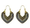 New Trending Products 2023 Cross Border Earrings  Clan Style Earrings Jewelry Heart Retro Bohemian Hollow Carved Earrings TAVEN System LLC