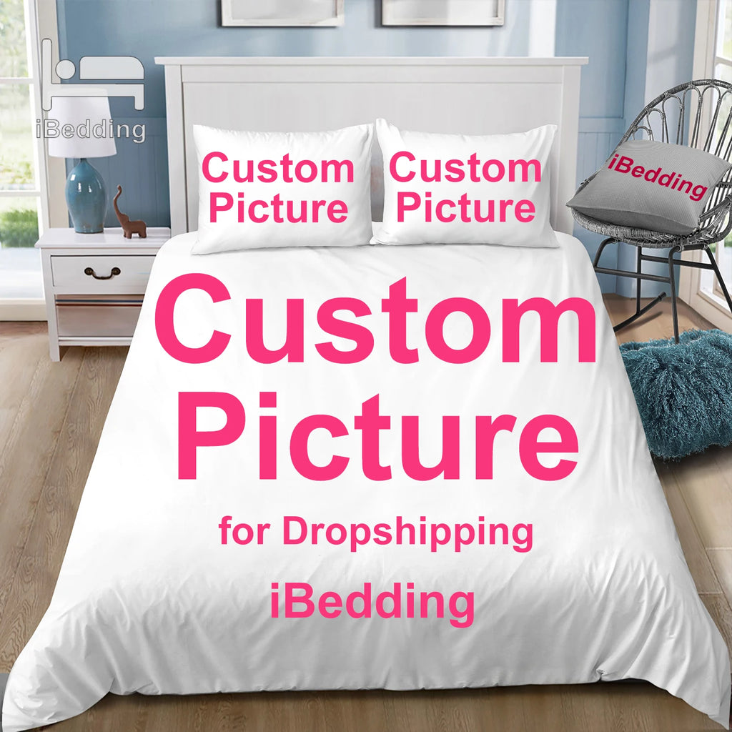 New Custom Bedding Set Customized 3D Printed Duvet Cover Sets with Pillowcase Twin Full Queen King Size POD Dropshipping TAVEN System LLC