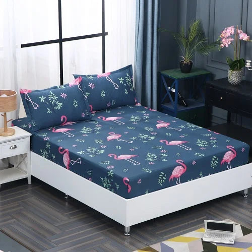1 piece of bed sheet for bedroom 100%Polyeste Elastic Band Around bedding Fitted Sheet Only (excluding pillowcases) TAVEN System LLC