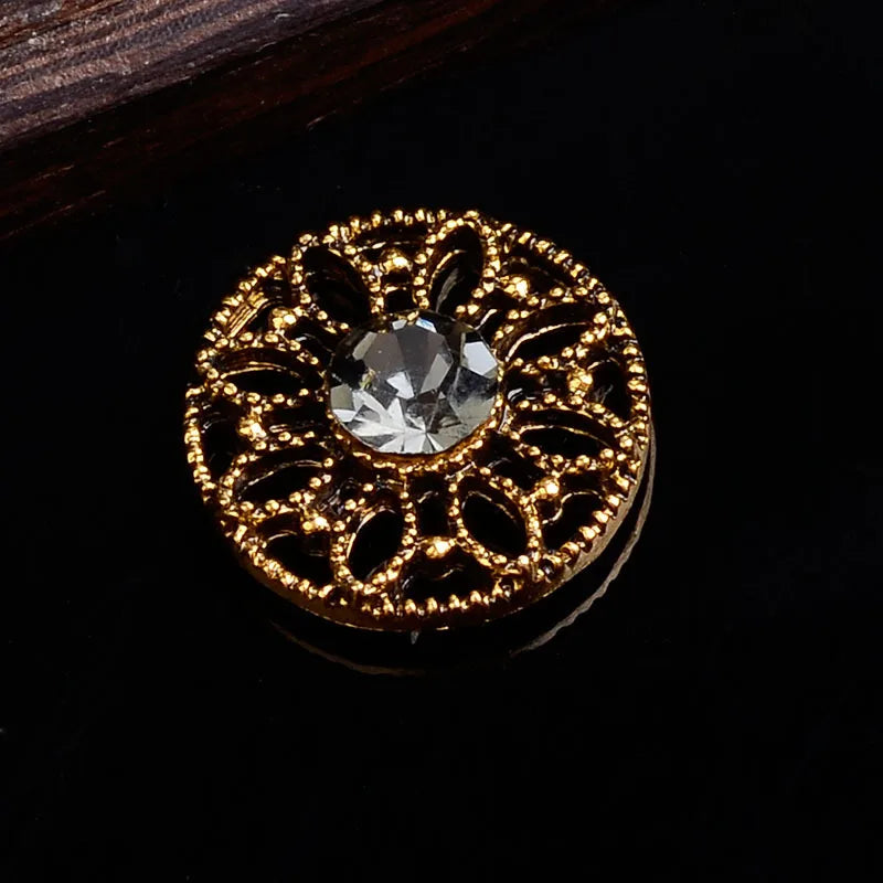 50pcs/lot Anti-Gold Color Pearl Resin Flower Charm Flower Pendants For Clothing DIY Jewelry Making Finding Charms Accessories