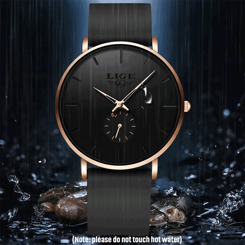 LIGE New Fashion Mens Watches Top Brand Luxury Sport Waterproof Simple Ultra-Thin Watches Men Quartz Clock Relogio Masculino+Box - TAVEN System LLC