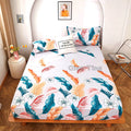1 piece of bed sheet for bedroom 100%Polyeste Elastic Band Around bedding Fitted Sheet Only (excluding pillowcases) TAVEN System LLC