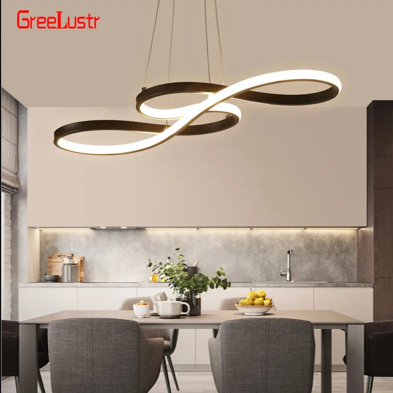 Nordic Led Pendant Light Decorative Led Ceiling Lamps Art Design Minimalist Dining Room Hanging Light Fixture Indoor Lighting TAVEN System LLC