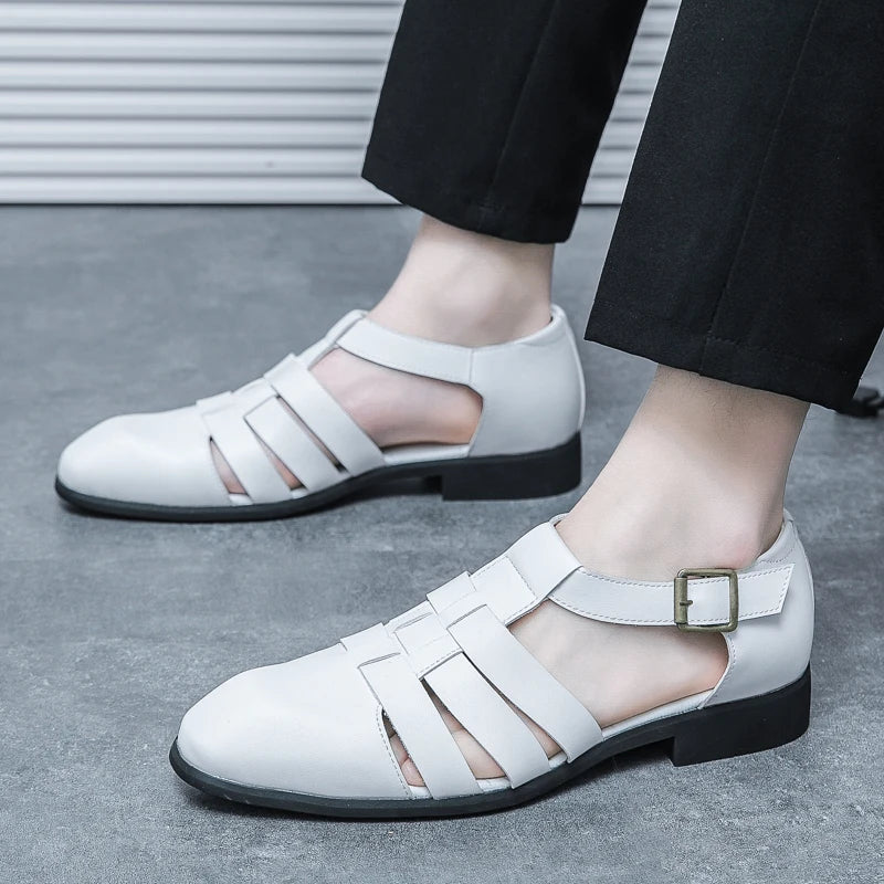 2025 Trending Products Original Quality Flat Formals Shoes Men's Luxury Sandals Oxfords Customize Genuine Leather Shoes TAVEN System LLC