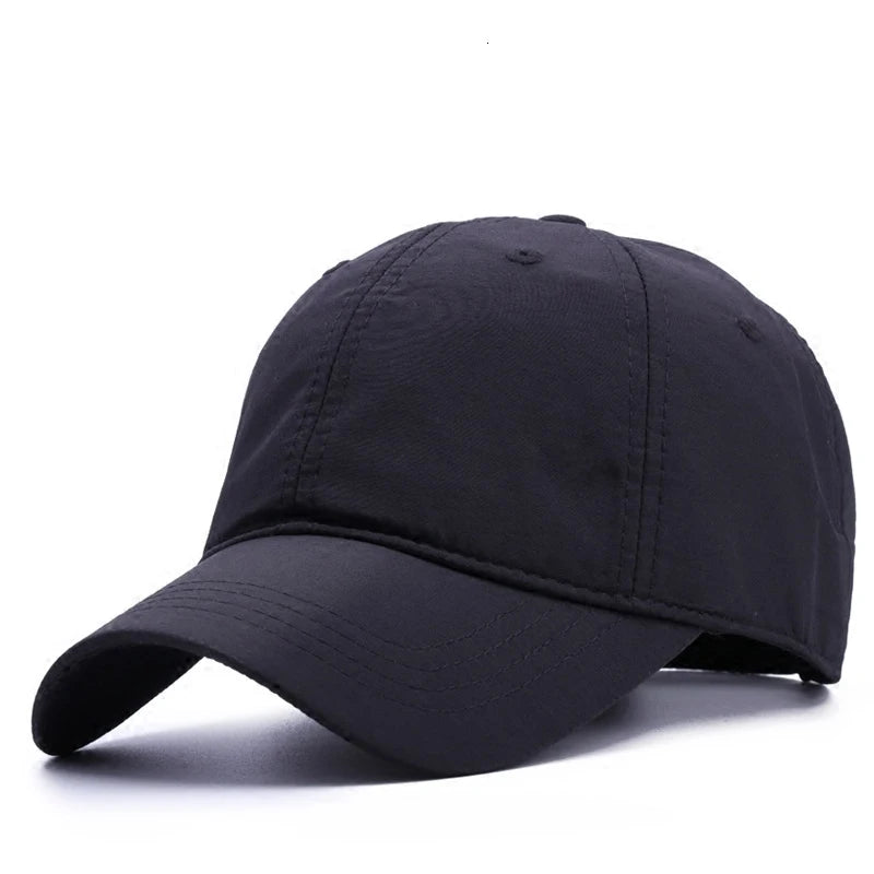 Plus Size Cotton Baseball Cap Big Head Adjustable Sun Hat TAVEN System LLC