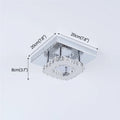 Square Crystal Led Ceiling Lamp Modern Chandelier Indoor Lighting Aisle Corridor Surface Mounted Fixture Home Hotel Loby Decor TAVEN System LLC
