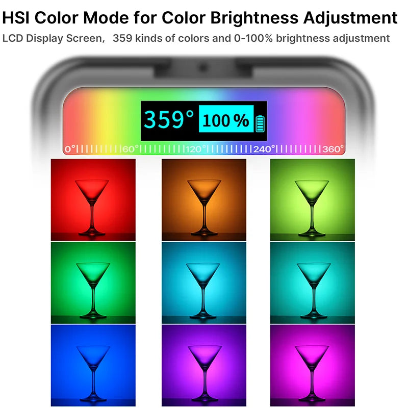 Ulanzi VL49 Full Color RGB LED Video Light 2500K-9000K 800LUX Magnetic Mini Fill 3 Cold Shoe 2000mAh Type-C Camera Light TAVEN System LLC
