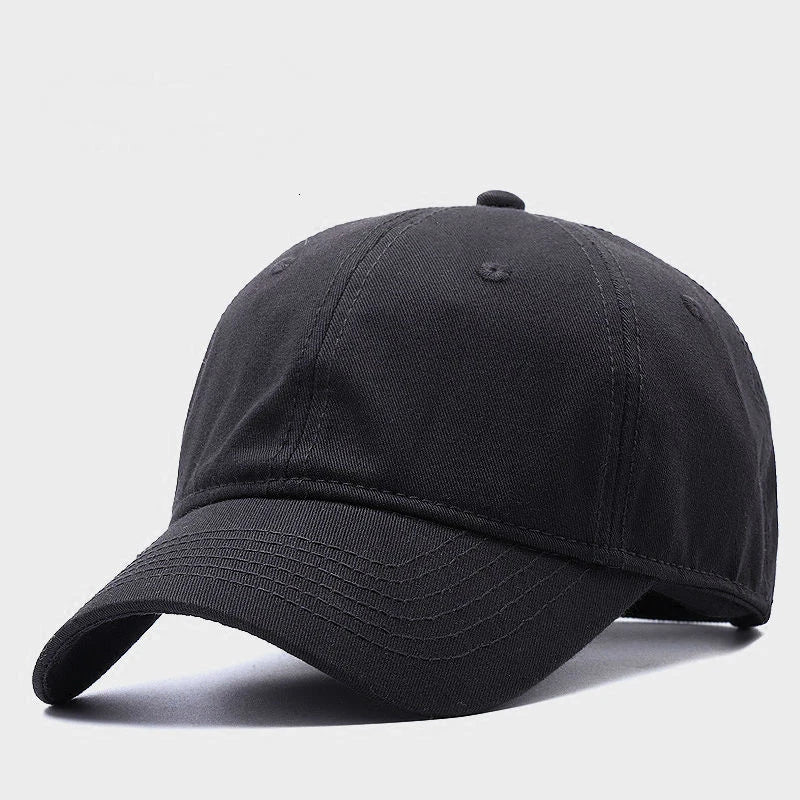 Plus Size Cotton Baseball Cap Big Head Adjustable Sun Hat TAVEN System LLC