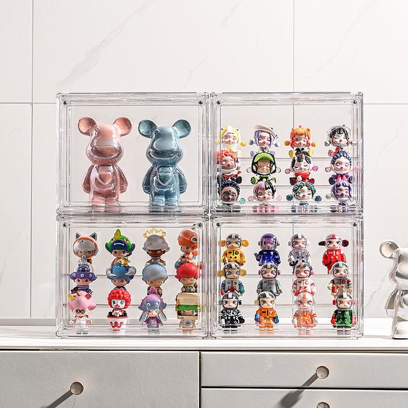 Cross-Border Hot-Selling Blind Box Storage and Display Box for Pop Mart Labubu Toys, Dust-Proof Transparent Figure Display TAVEN System LLC