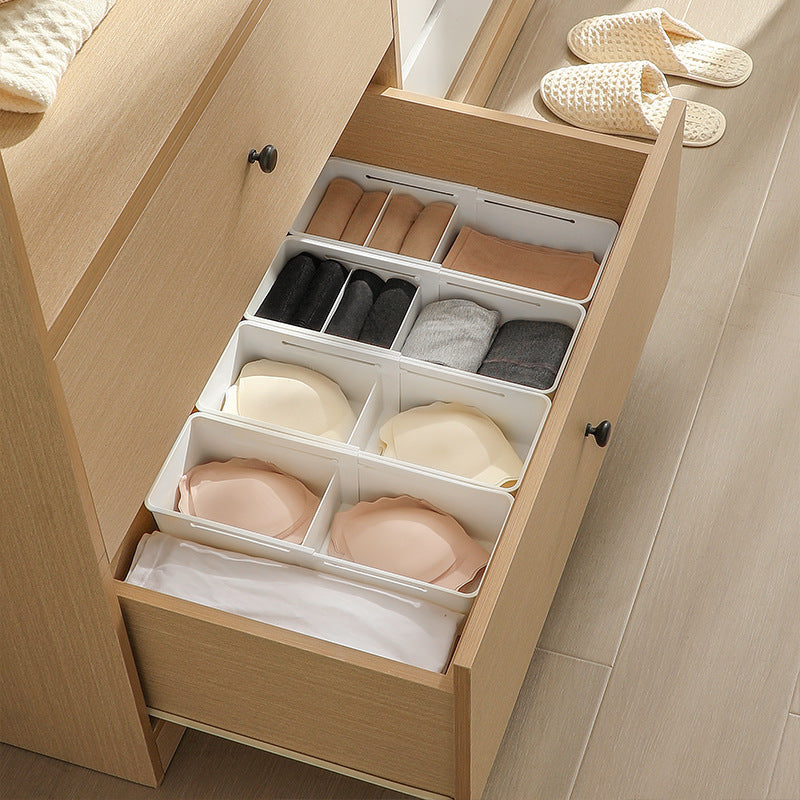 Retractable separated storage box household kitchen tableware drawer storage box multifunctional underwear socks storage box TAVEN System LLC