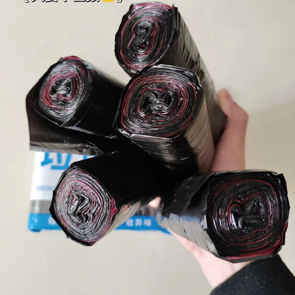Garbage bag household automatic closing drawstring plastic bag thickened kitchen disposable large 50 * 60CM garbage bag TAVEN System LLC