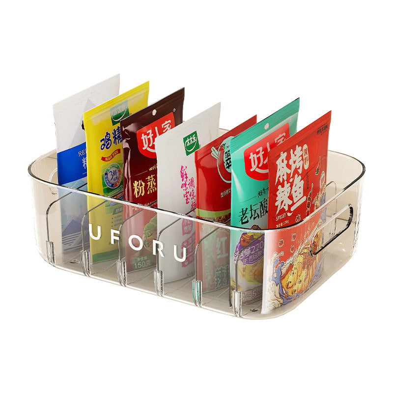 Seasoning Storage Box Household Kitchen Large Capacity Plastic Storage Box Multifunctional Sub-format Cabinet Sundries Storage Rack TAVEN System LLC