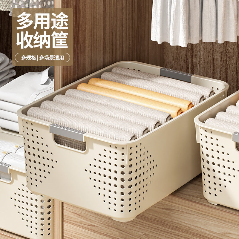 Storage Box Dormitory Kitchen Household Desktop Storage Sundries Storage Basket Snack Toy Storage Storage Arrangement Box TAVEN System LLC