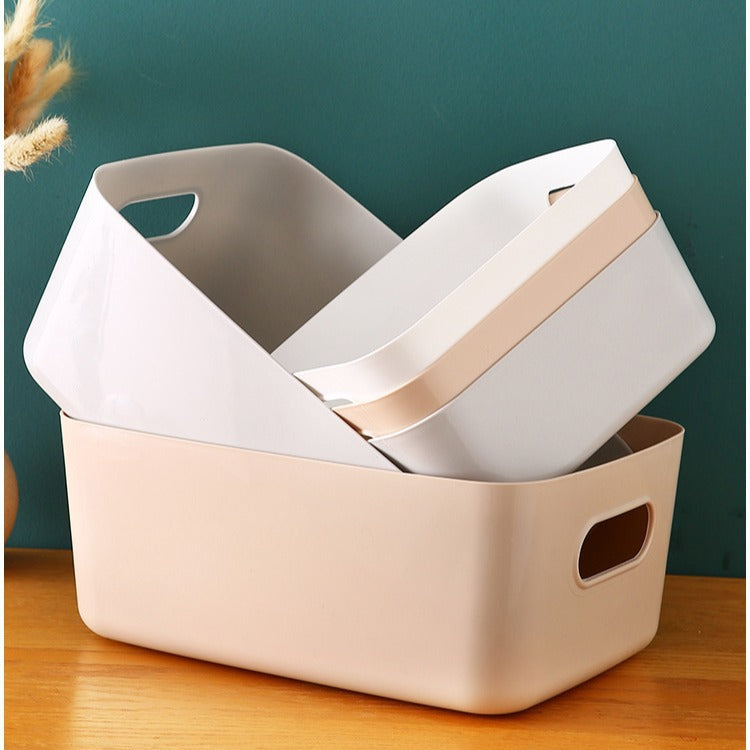 X5039 Desktop Storage Basket Cosmetics Storage Box Kitchen Drawer Miscellaneous Plastic Box Rectangular Organizer Box TAVEN System LLC