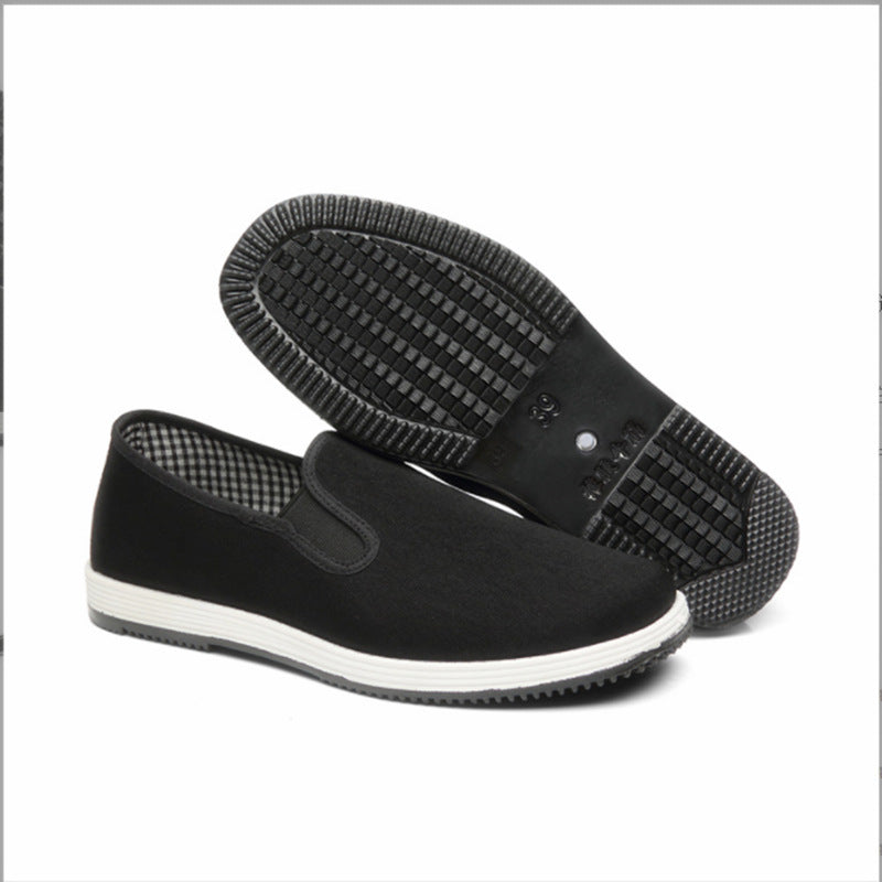 Old Beijing Cloth Shoes Casual Cloth Shoes Driving Exercise Running Comfortable Breathable Soft Sole Wear-resistant Non-slip Black Cloth Shoes TAVEN System LLC