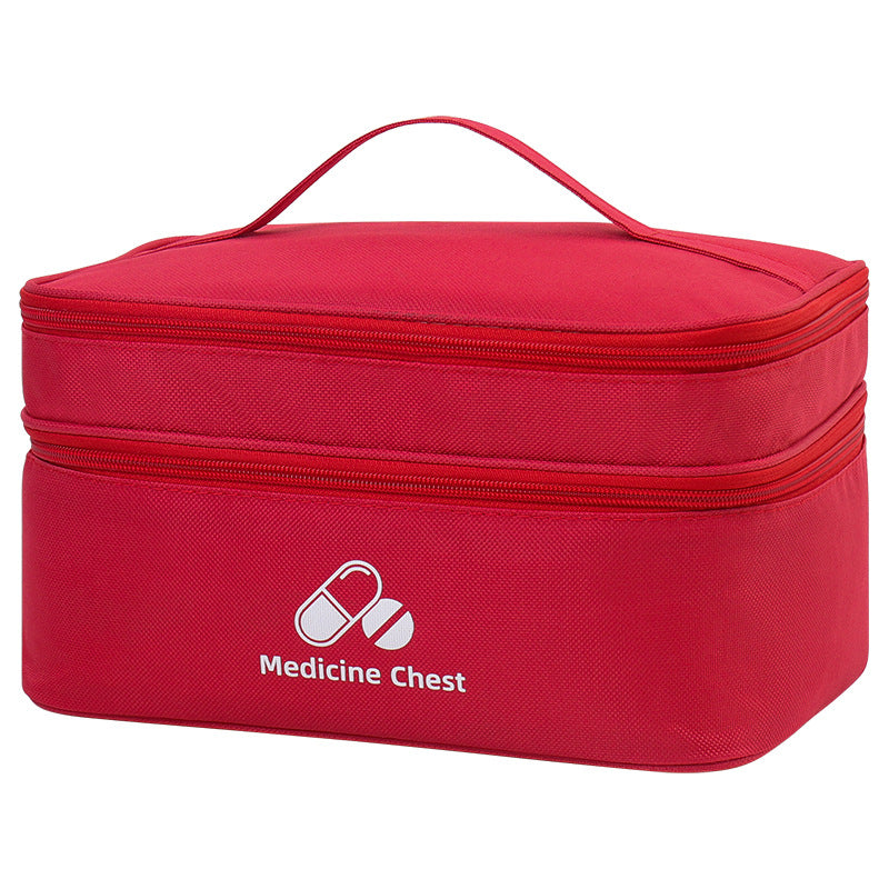 Outdoor First Aid Kit Large Capacity Household Medicine Box Double Layer Classification Storage Medicine Sorting Bag Travel Portable Medicine Bag TAVEN System LLC