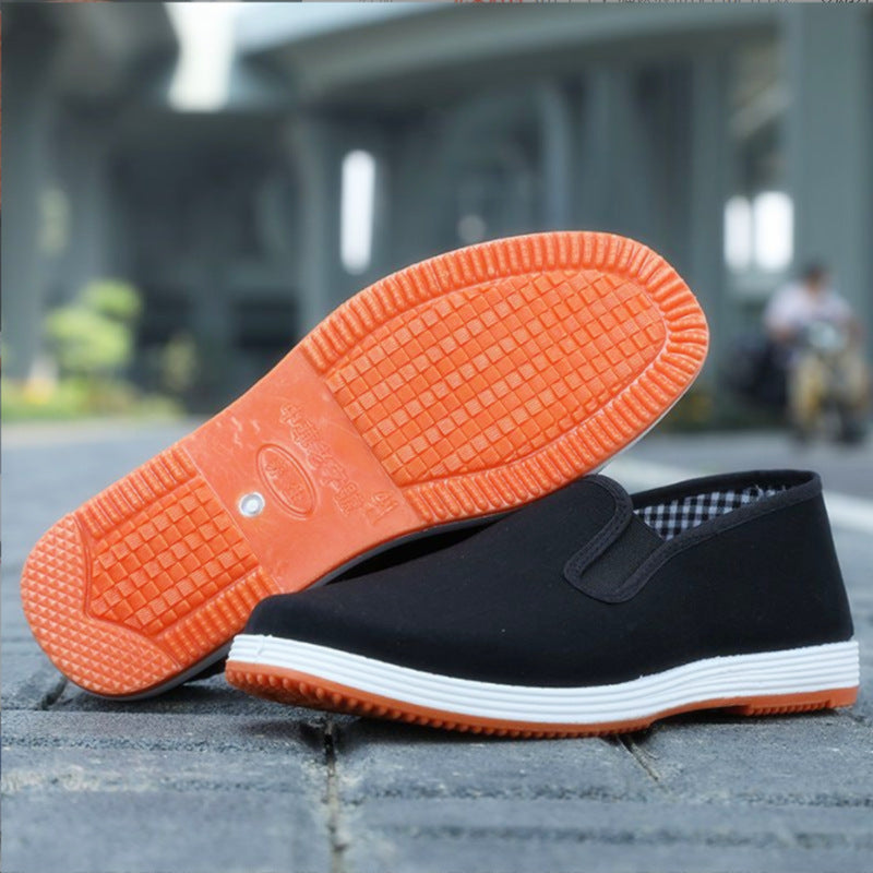 Old Beijing Cloth Shoes Casual Cloth Shoes Driving Exercise Running Comfortable Breathable Soft Sole Wear-resistant Non-slip Black Cloth Shoes TAVEN System LLC