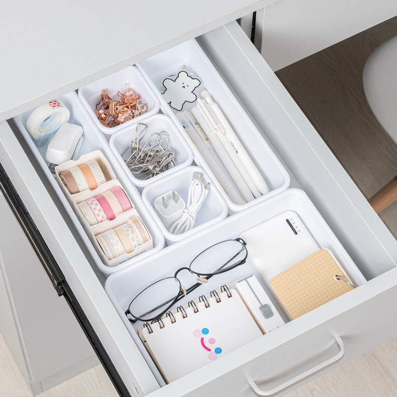 Cross-border drawer storage partition box set desk built-in stationery and sundries cosmetic finishing box compartment storage box TAVEN System LLC