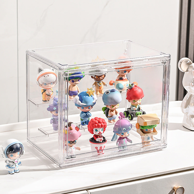 Cross-Border Hot-Selling Blind Box Storage and Display Box for Pop Mart Labubu Toys, Dust-Proof Transparent Figure Display TAVEN System LLC