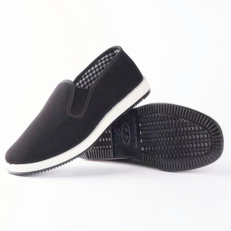 Old Beijing Cloth Shoes Casual Cloth Shoes Driving Exercise Running Comfortable Breathable Soft Sole Wear-resistant Non-slip Black Cloth Shoes TAVEN System LLC