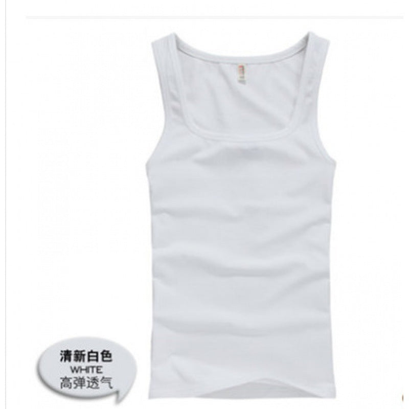 Men's Square Collar Cotton Vest Men's Summer Fitness Tight-fit Sports Base Square Collar Vest Men's Slim-fit Vest Wholesale TAVEN System LLC