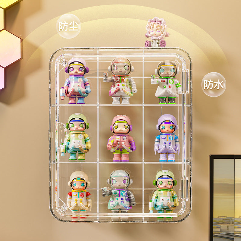 Wall-mounted Bubble Mart Hand-held Storage Box Dustproof Transparent Magnetic Door Blind Box Display Cabinet Grain Display Box TAVEN System LLC