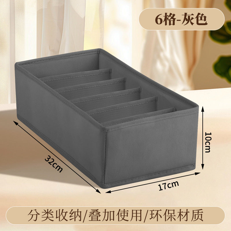 Underwear Compartmentalized Storage Box Four-Piece Set, Sock Storage Box, Fabric Home Storage, Bra Organizer, Multi-Compartment Classification Storage Box TAVEN System LLC