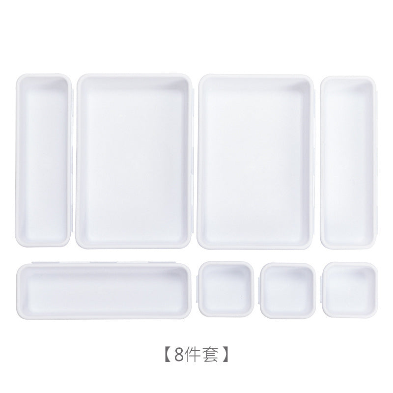Cross-border drawer storage partition box set desk built-in stationery and sundries cosmetic finishing box compartment storage box TAVEN System LLC