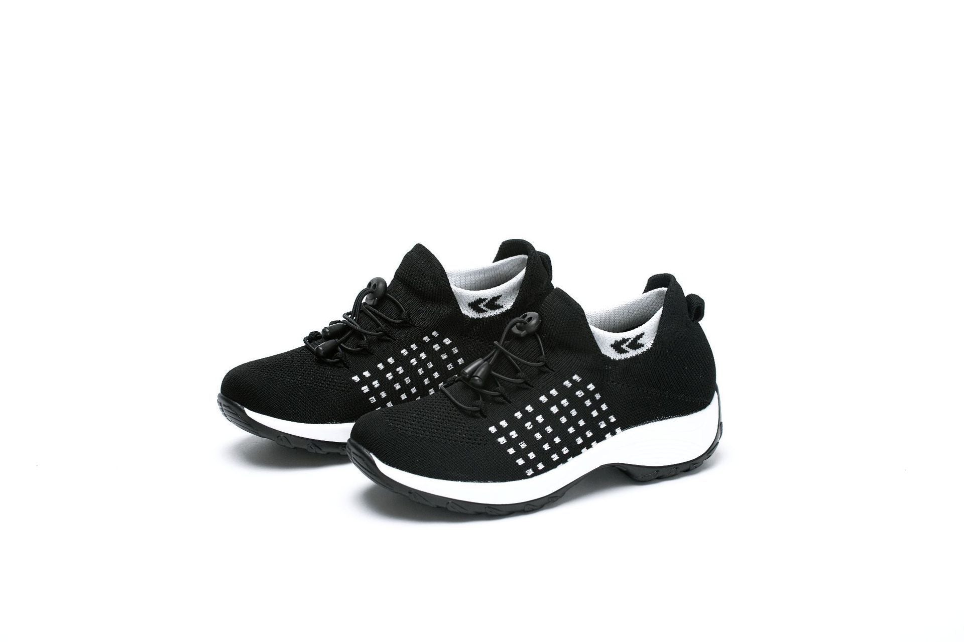 2025 Cross-Border New Large-Size Fly-Knit Mesh Shoes Trendy Mom Shoes Fashionable Sock Shoes Breathable Sports Women's Shoes TAVEN System LLC