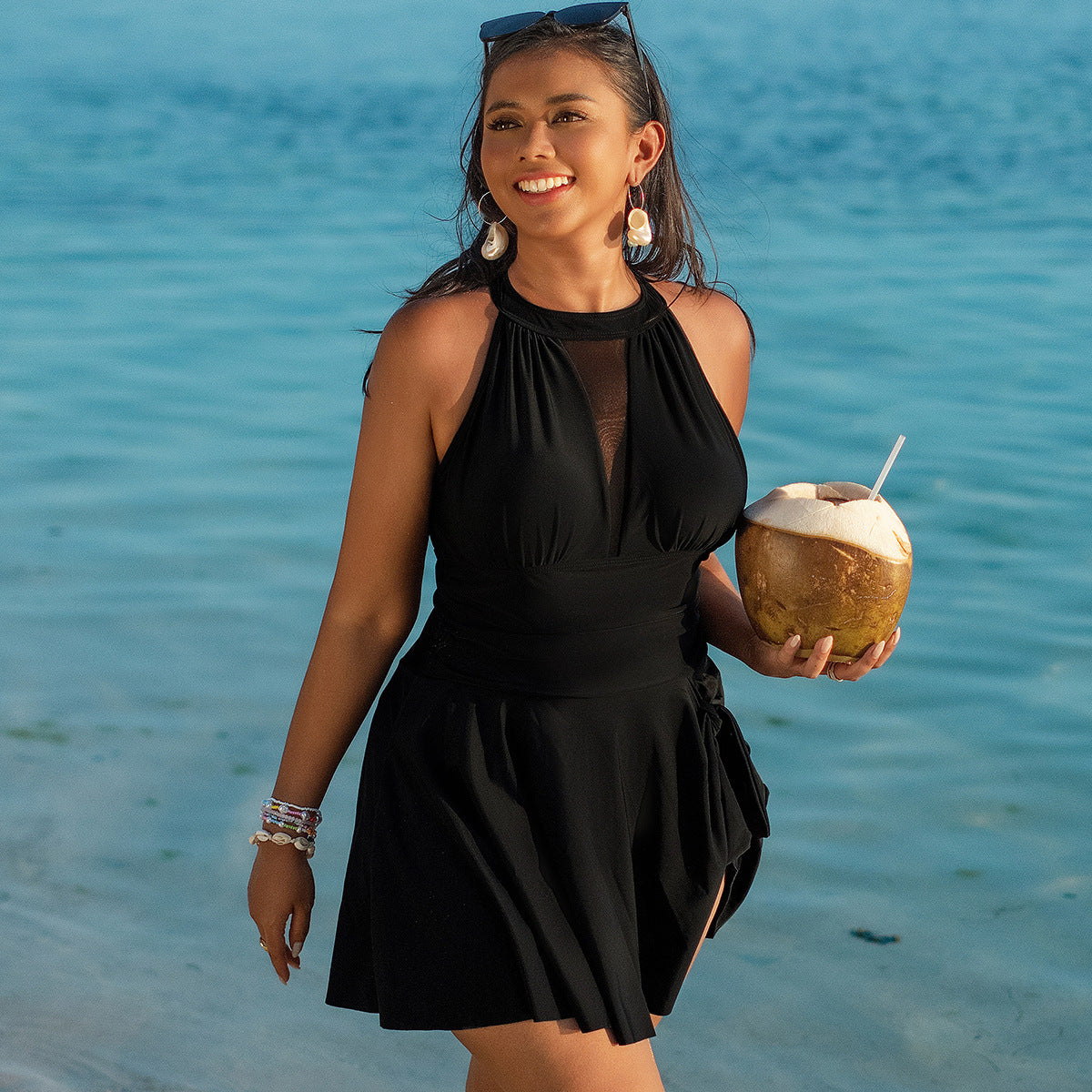 European and American plus size swimsuit women 2025 new Amazon cross-border plus fat plus size swimsuit skirt one-piece swimsuit women - TAVEN System LLC
