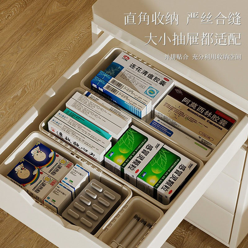 Japanese-style drawer storage box retractable tableware compartment storage box multi-functional tableware underwear socks sorting TAVEN System LLC