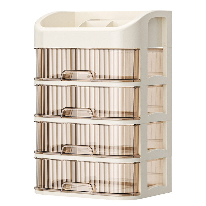 Cosmetics Storage Box Sundries Desktop Fit Box Perfume Skin Care Products Storage Rack Dressing Table Large Capacity Storage Cabinet TAVEN System LLC