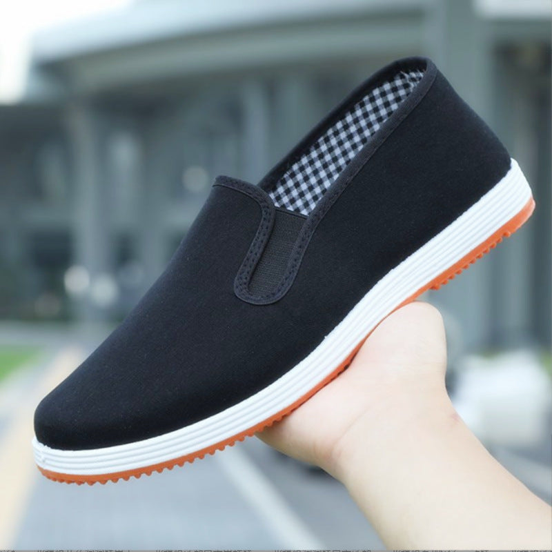 Old Beijing Cloth Shoes Casual Cloth Shoes Driving Exercise Running Comfortable Breathable Soft Sole Wear-resistant Non-slip Black Cloth Shoes TAVEN System LLC