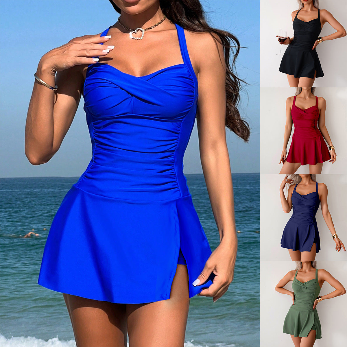 Premium Split Swimsuit with Boxer Shorts - TAVEN System LLC