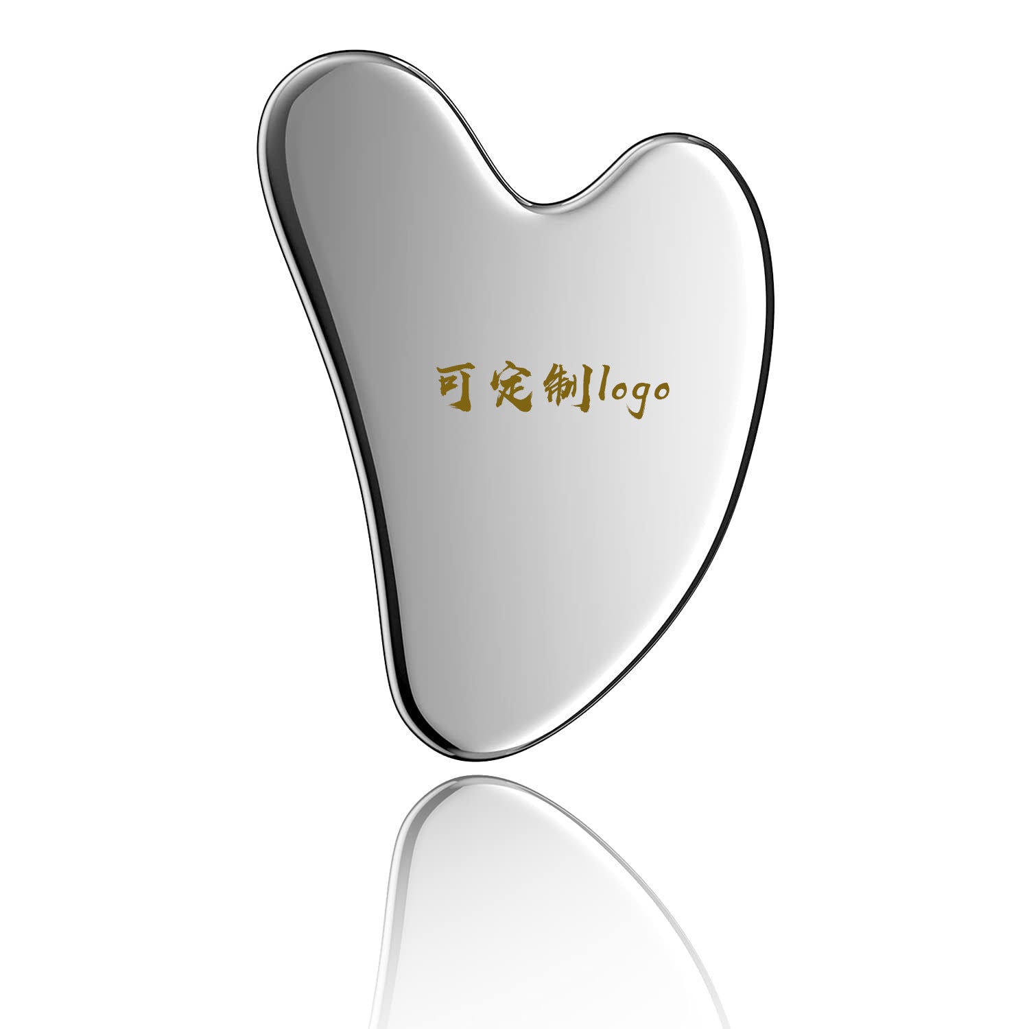 Factory direct stainless steel large heart-shaped scraping plate hand face scraping metal massage beauty tools wholesale TAVEN System LLC