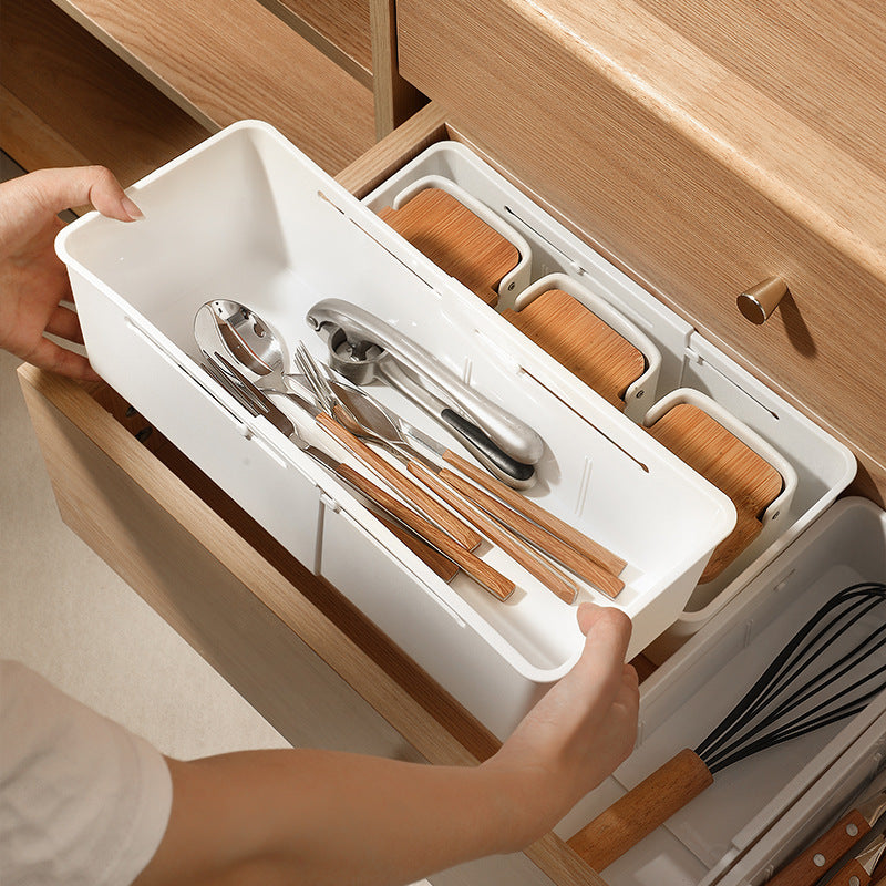 Retractable separated storage box household kitchen tableware drawer storage box multifunctional underwear socks storage box TAVEN System LLC