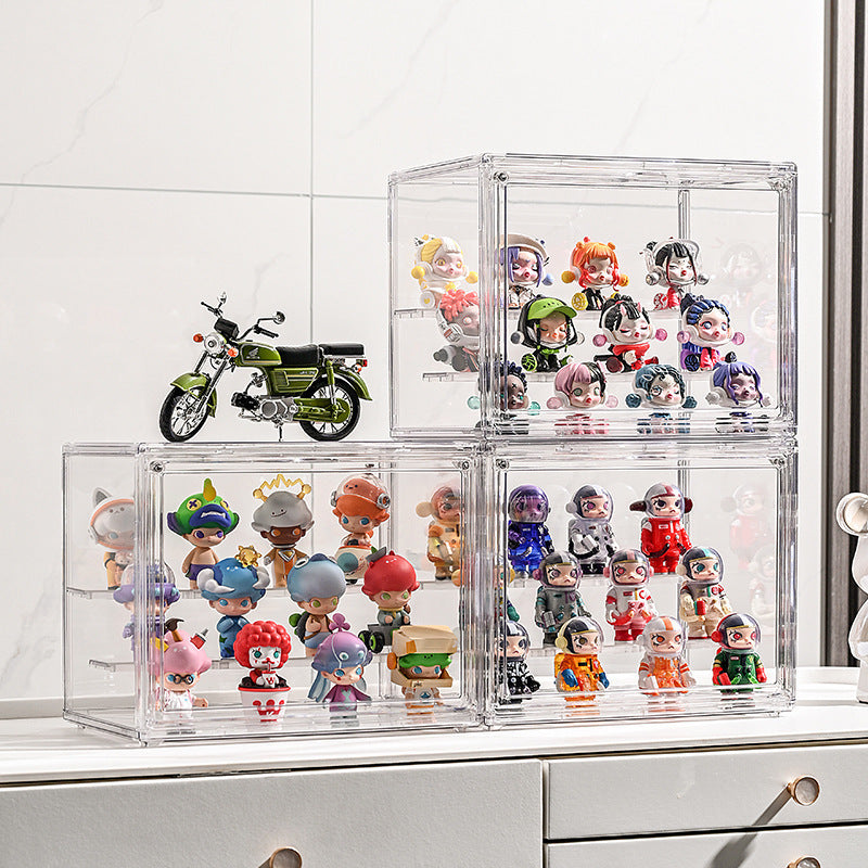 Cross-Border Hot-Selling Blind Box Storage and Display Box for Pop Mart Labubu Toys, Dust-Proof Transparent Figure Display TAVEN System LLC