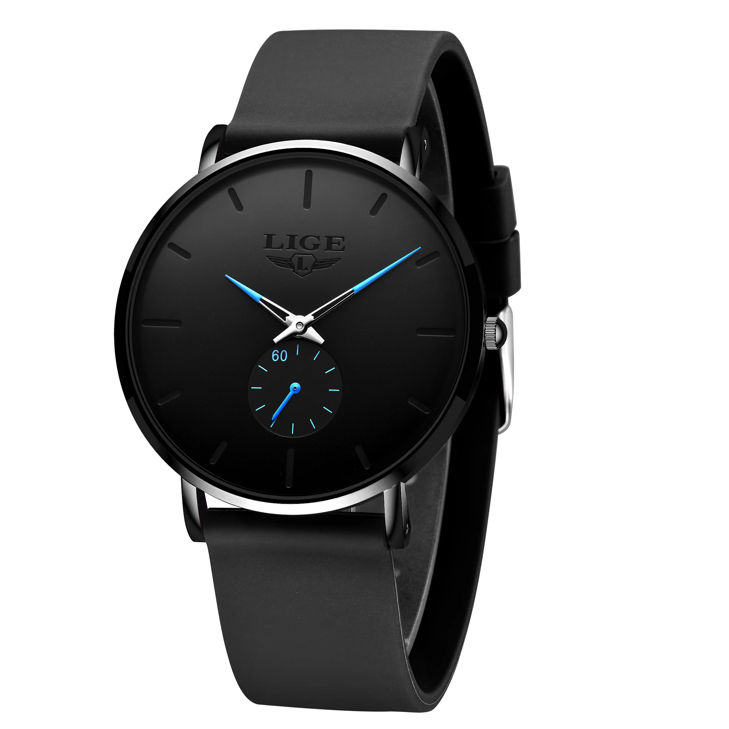 LIGE New Fashion Mens Watches Top Brand Luxury Sport Waterproof Simple Ultra-Thin Watches Men Quartz Clock Relogio Masculino+Box - TAVEN System LLC