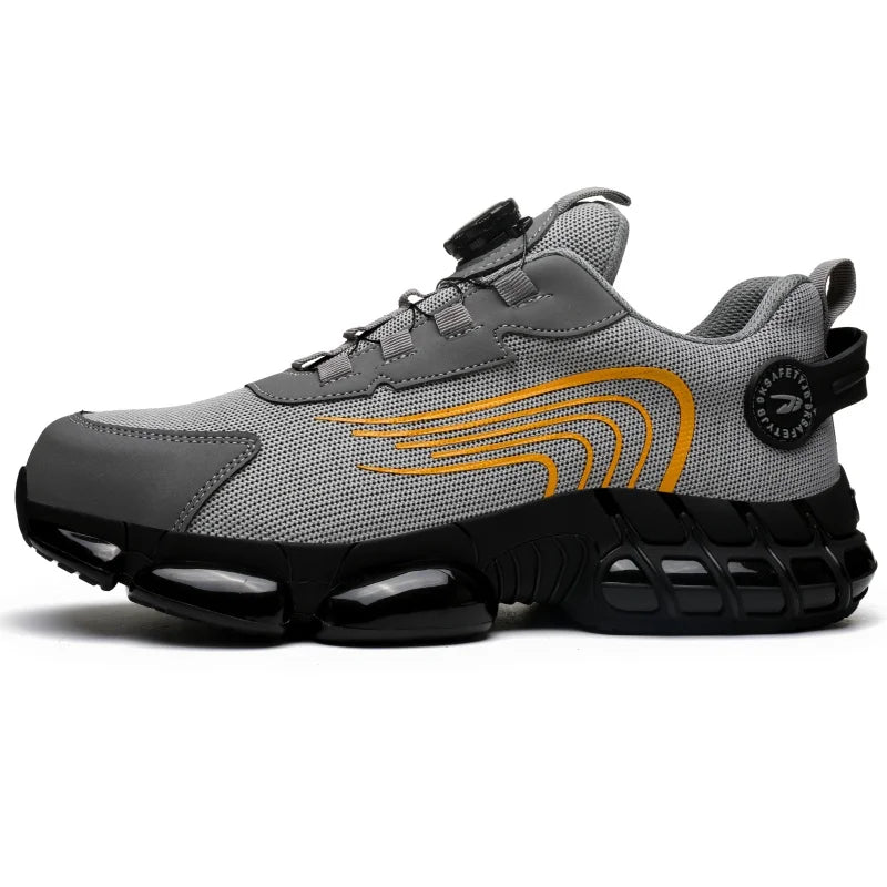 Unisex Rotating Button Safety Shoes Men For Work Sneakers Shoes Puncture-Proof Protective Women Shoes Steel Toe Work Boots TAVEN System LLC