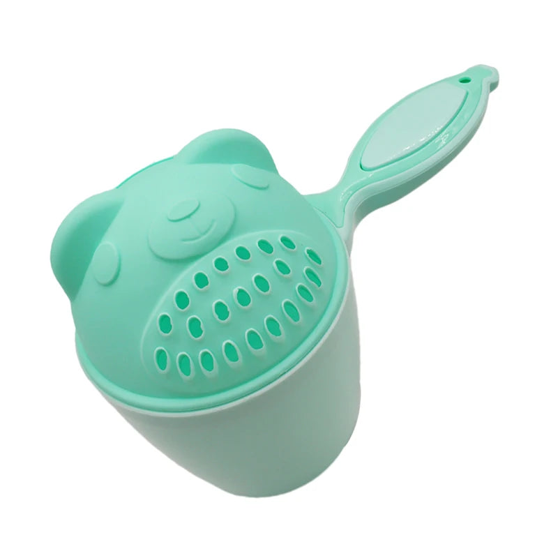 1PC Baby Cartoon Bear Bathing Cup Newborn Kid Shower Shampoo Cup Bailer Baby Kids Shower Water Spoon Bath Wash Cups for 3 Colors TAVEN System LLC