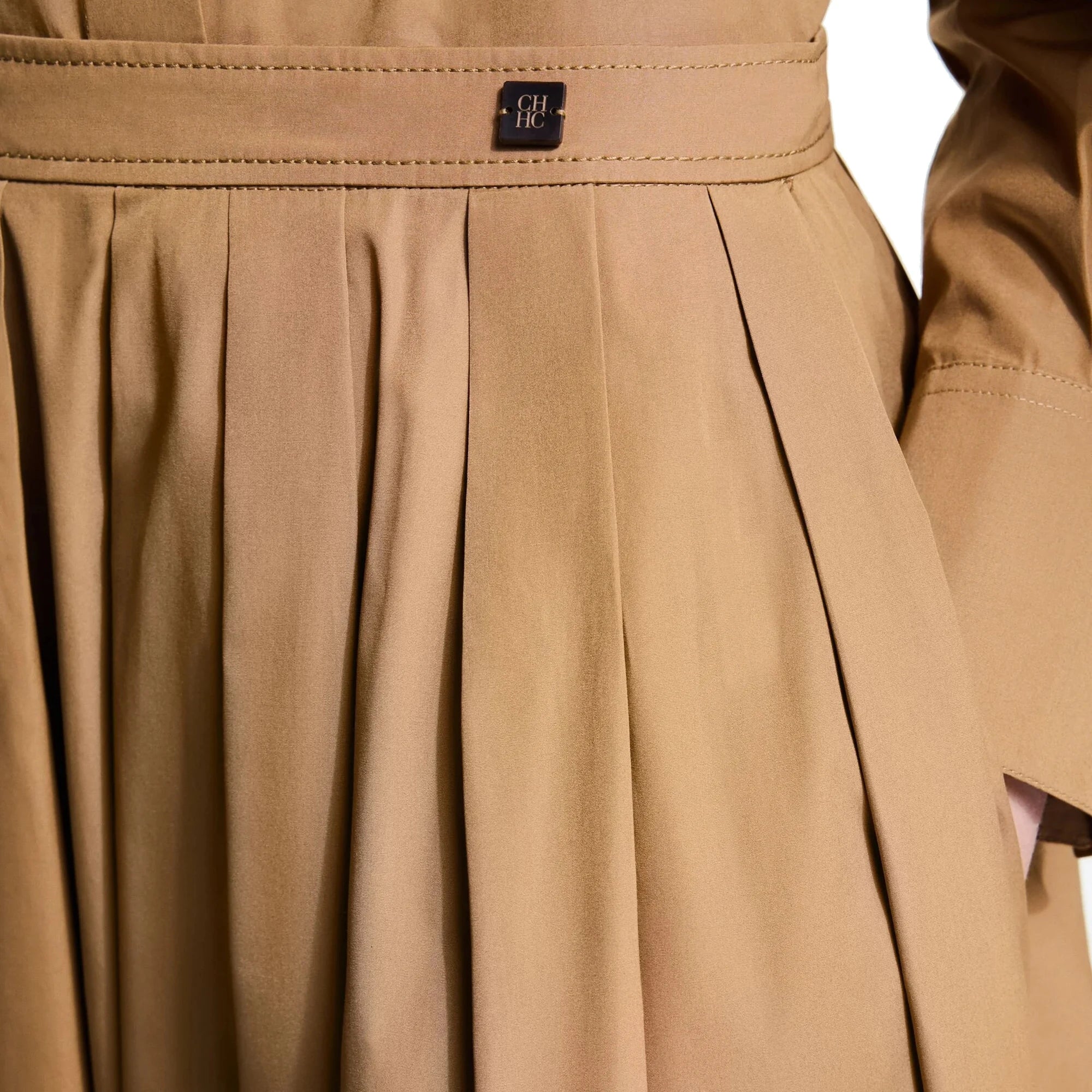 Women Embroidered Skirt Set Shirt A-Line Pleated Office Two Piece Suit