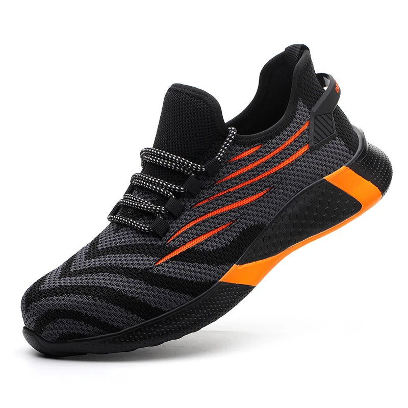 Men Work Safety Shoes Anti-puncture Working Sneakers Male Indestructible Work Shoes Men Boots Lightweight Men Shoes Safety Boots TAVEN System LLC