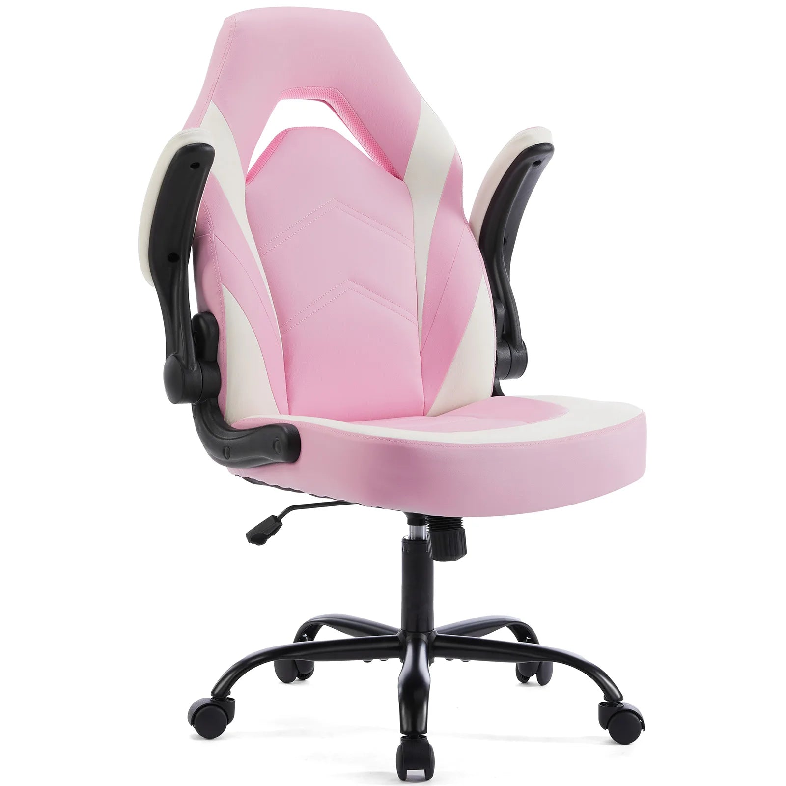 JHK Ergonomic PU Leather Gaming Office Chair with Flip-Up Arms TAVEN System LLC