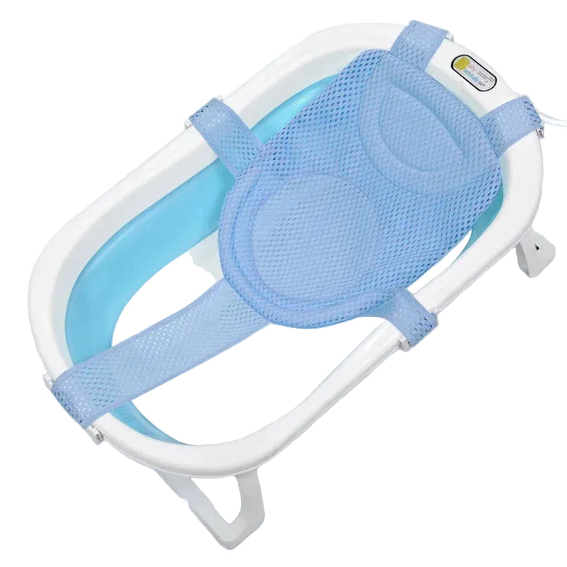 Portable Baby Bathtub Pad Ajustable Bath Tub Shower Cushion Newborn Support Seat Mat Foldable Baby Bath Seat Floating Water Pad TAVEN System LLC